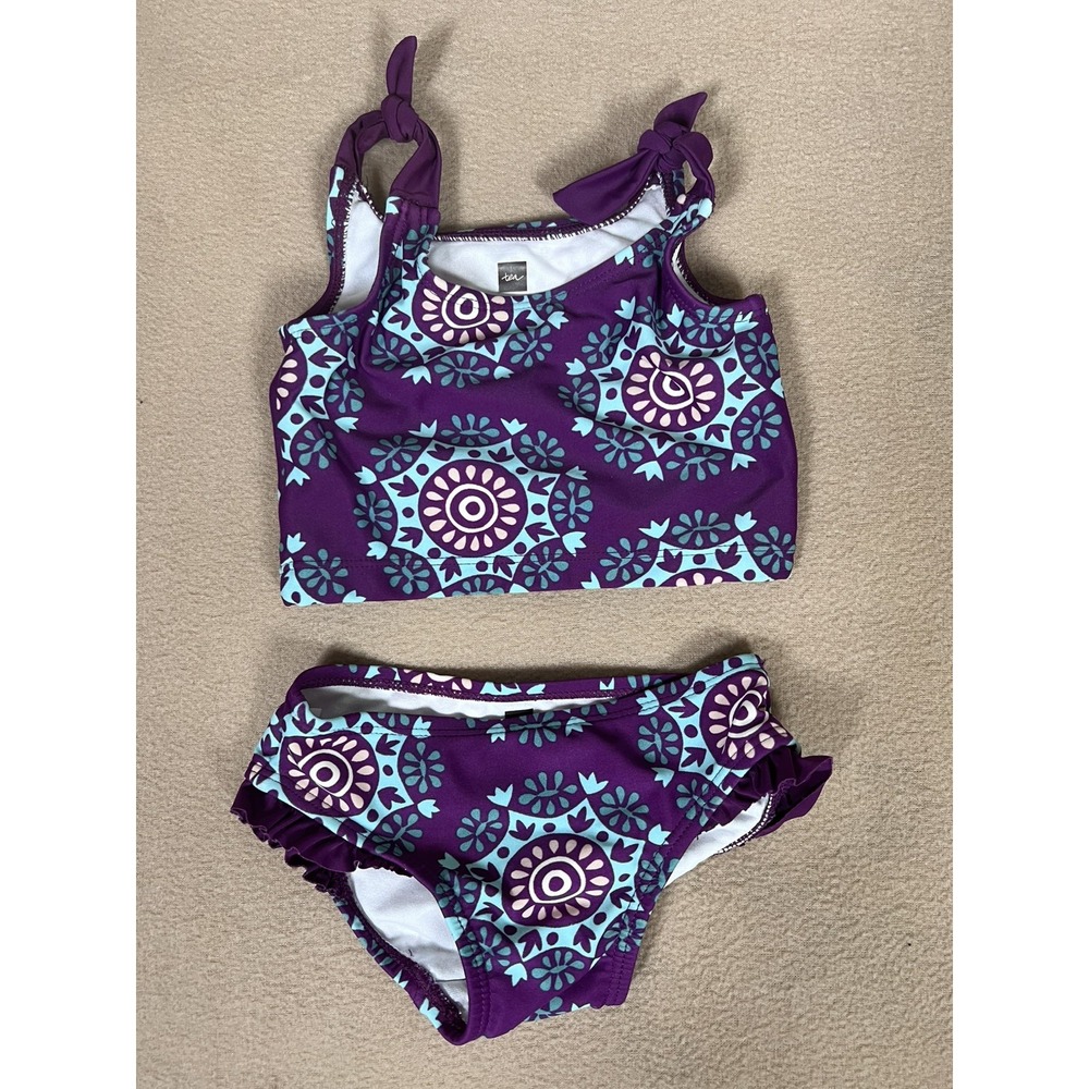 Tea Collection Baby Girl's Swim Swimsuit Bikini 2 PC 3-6 Month Infant